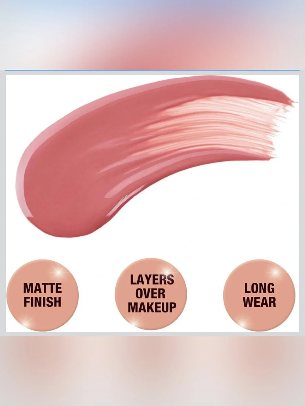 Charlotte Tilbury Pillow Talk Matte Liquid Blush Wand- Dusty Pink NEW .4 Fl oz